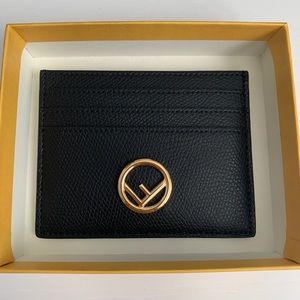 Fendi card holder black